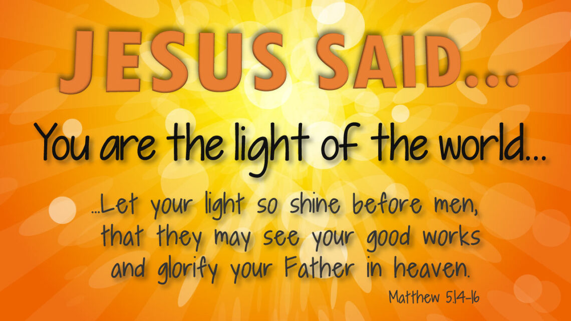 Sunday worship 30th of November 2025, “Let the light shine!”