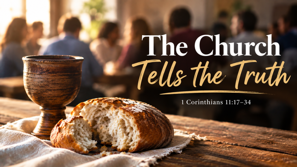 Order of service 13th of September 2026, “The church that tells the truth!”