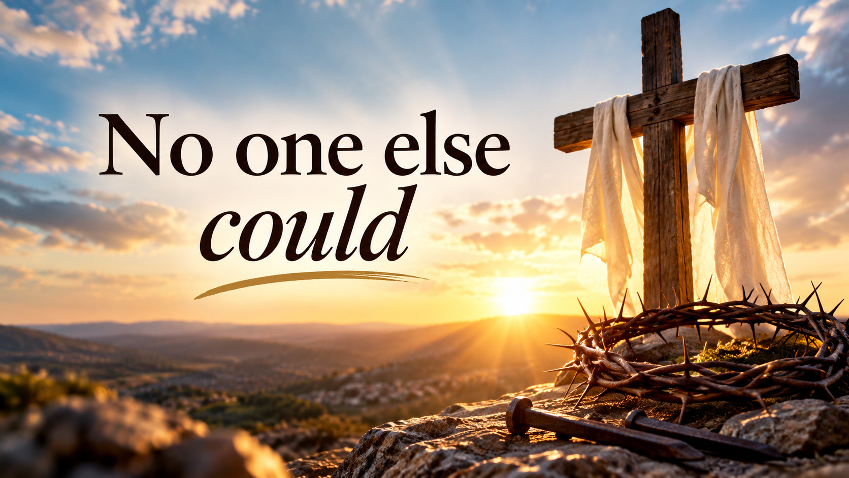 Sunday worship 27th of September 2026, “No one else could!”